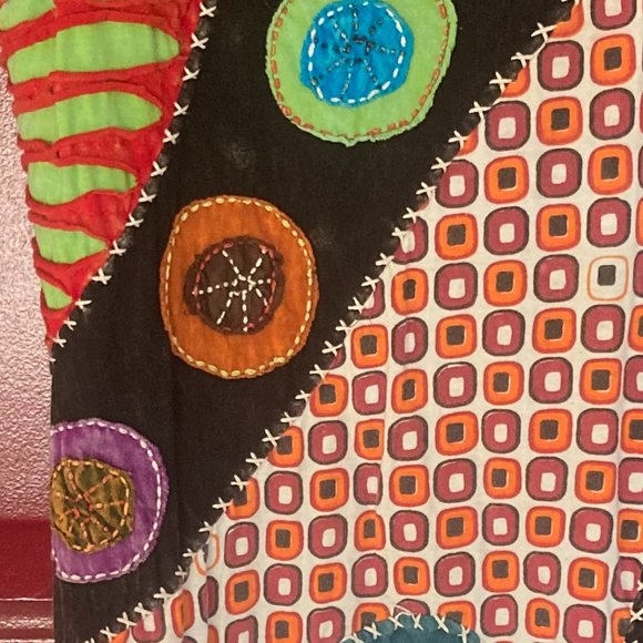 Pyramid Collection dress Boho Hippie Patchwork - Picture 2 of 5